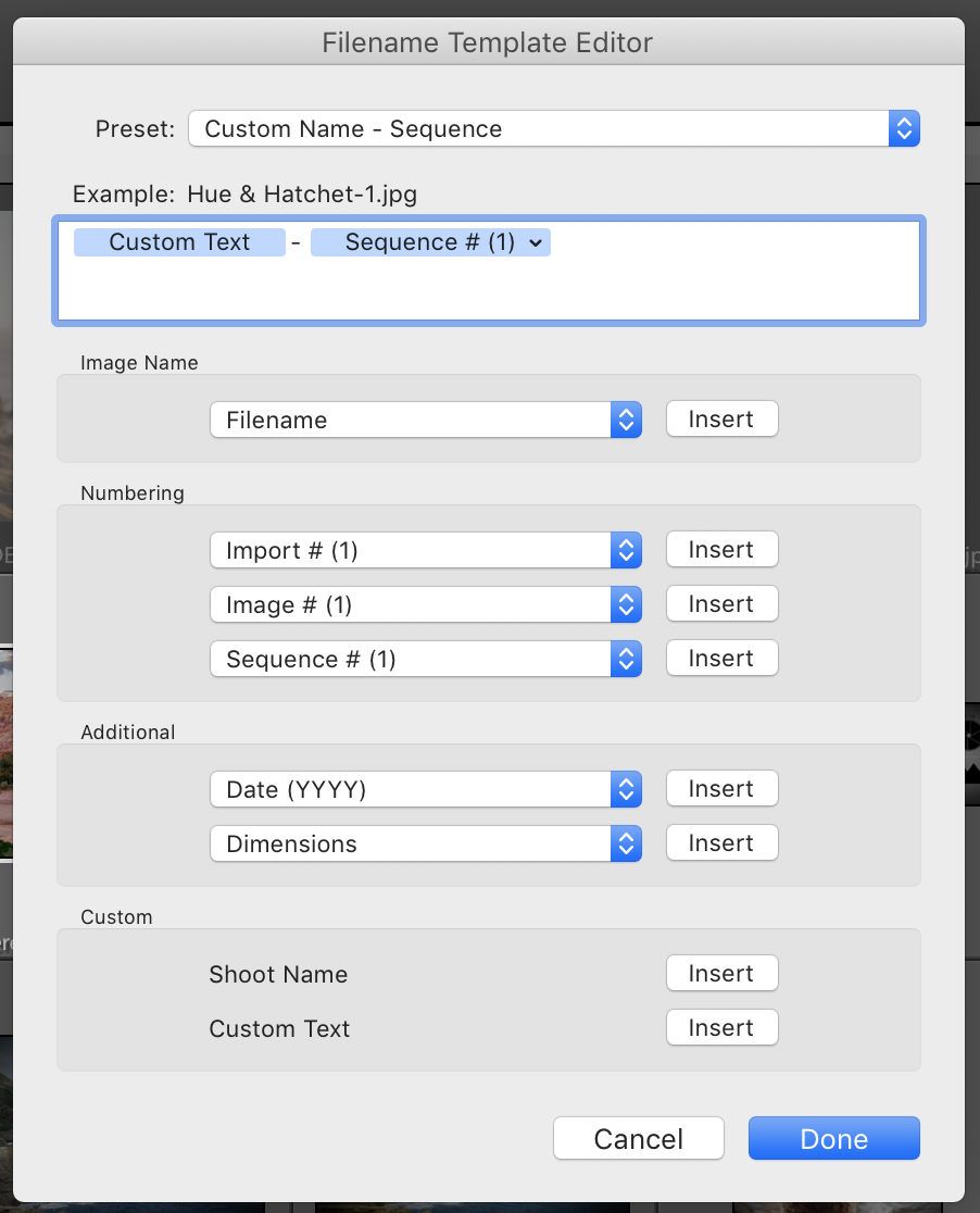 How to Rename Files in Lightroom
